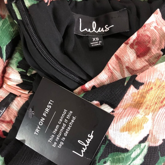 Lulu’s Floral Maxi Skirt NWT Roses * - Picture 6 of 7